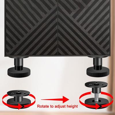 Metal Furniture Legs Adjustable Wear-resistant Cabinet Legs Replacement Anti Scratch Cupboard Sofa Chair Feet Storage Box Leg