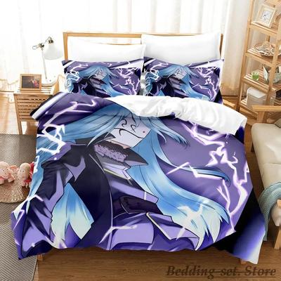 Rimuru Tempest Bettwäscheset Einzelbett Twin Full Queen King Size Bettset Erwachsener Kind Schlafzimmer Bettbezugsets Anime Kawaii