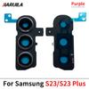 NEW Back Camera Glass Lens Cover with Frame Holder Replacement Part For Samsung S23 / S23 Plus / S23 Ultra