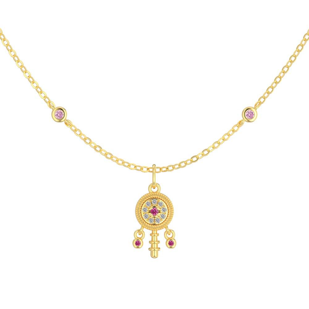 Elegant S925 Sterling Silver Rattle Pendant Necklace for Women - Exquisite Chinese Style 925 Silver
