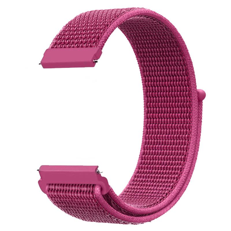 20mm 22mm Nylon Loop Band for Samsung Galaxy Watch 7/6/Classic/5/4/3/Gear S3 Wristband Huawei Watch 4/GT-2-3-Pro/Amazfit GTR/GTS