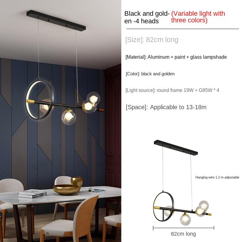 

Современная креативная прозрачная стеклянная шарообразная черная длинная светодиодная люстра в скандинавском стиле для внутреннего освещения ресторана кафе офиса подвесной светильник Warm White