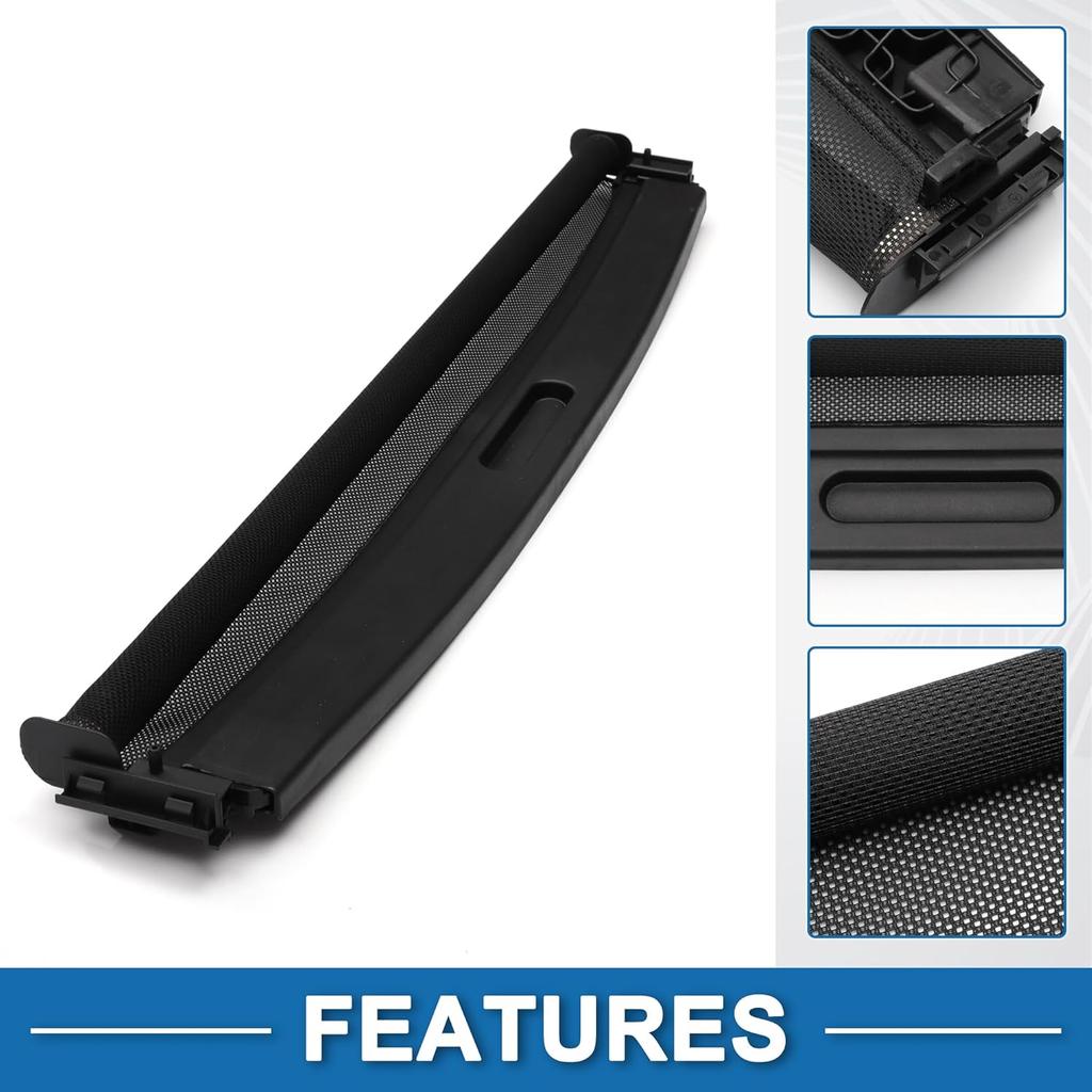 Car Sunroof Sun Shade Cover Assembly No.DoesNotApply for Mini Cooper R55 R56 2007-2016 Plastic Black