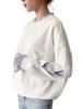 Layered Long Sleeve Striped Perfect for Everyday and MD367 Women's Hoodie, Sweatshirt, Flattering, Cute, Wear, Dates, Commuting, Spring,