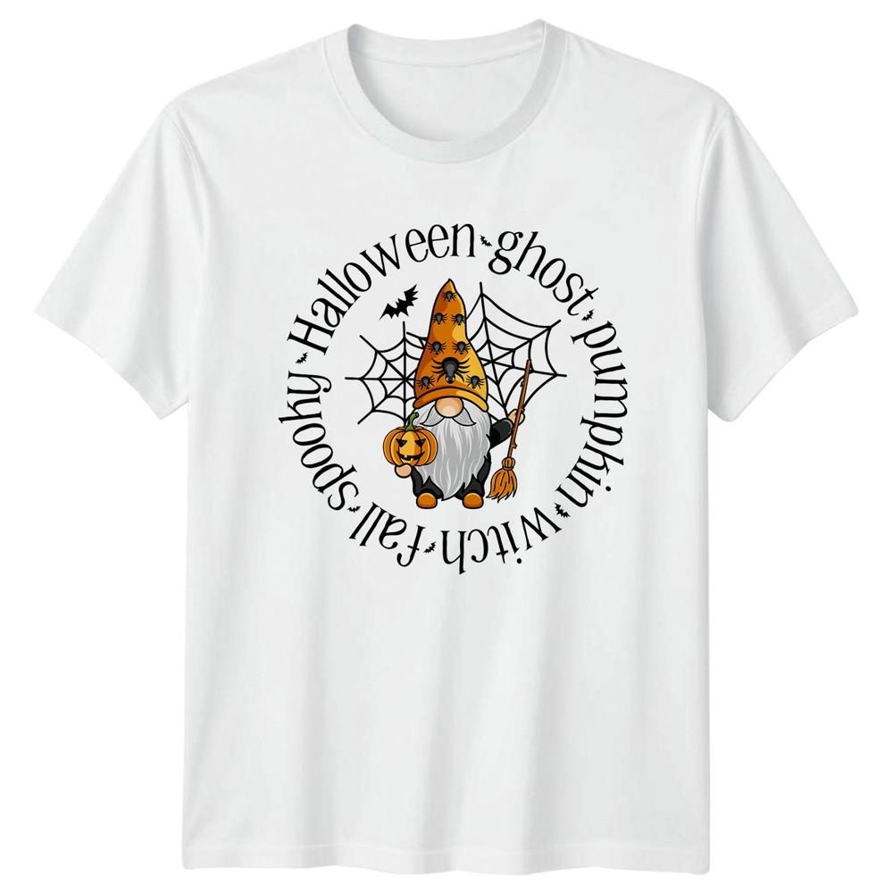 Halloween Ghost Pumpkin Witch Fall TShirt Gnome Halloween Gift For Him And Her S