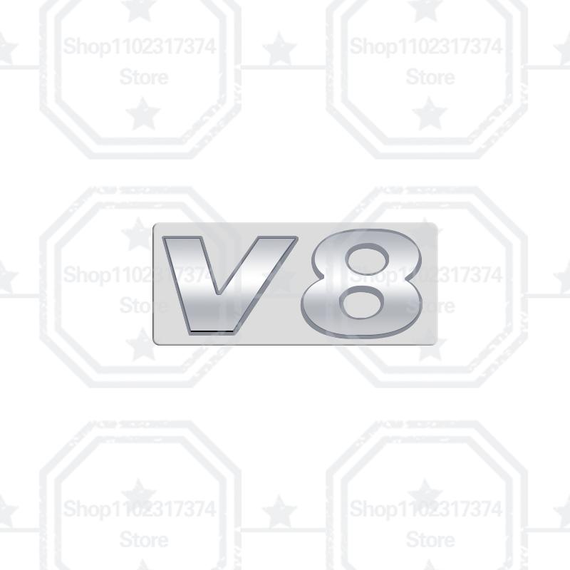 3D ABS Car Sticker For TSI TDI V6 V8 Letter Emblem Rear Trunk Decoration Badge Auto Accessory