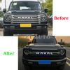 For Great Wall GWM Haval 2th H9 2024 2025 Car Front Grille Luminescent Middle Grid Badge Logo Emblem Cover Markers Accessories