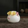 Chinese Mini Ceramic Handmade Flower Vase Flower Inserted Dry Flower Fragrance Bottle Home Table Desk Decorations Accessories