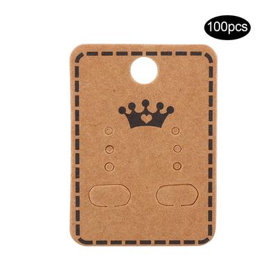 100 peças 3,2 x 4,5cm DIY Artesanato Joias Brinco Tachas de Orelha Cartões de Exibição para Pendurar