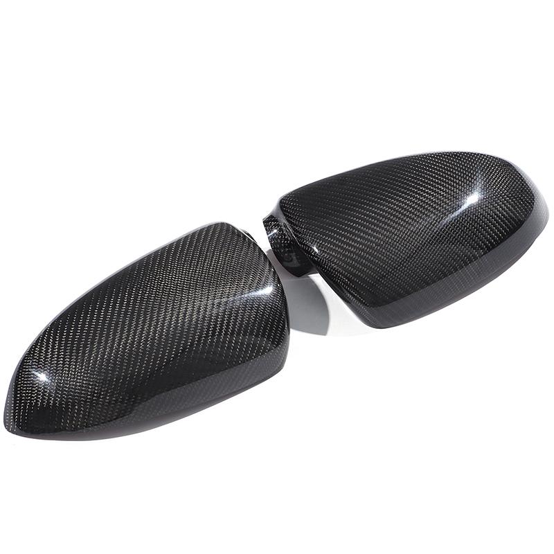 For Mercedes Benz Smart Fortwo W451 2009-2014 LHD Real Carbon Fiber Side Door Mirror Decorative Cover Exterior Accessories