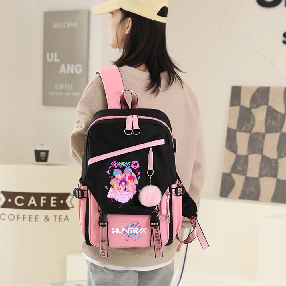 Anime K-pop Demon Hunters Printed Large Capacity Backpack for Teenger Student Girl Boy Back To School Bookbag Kid Gift Women Waterproof Travel Bag