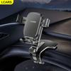 Lcars Metal-Textured Multifunctional Car Phone Holder with Metal Clamp Arm and Abs Plastic Material Used for Phone Navigation and Entertainment Does