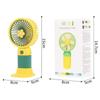 Plastic USB Charging Fan Handheld Desktop Fan Cartoon Mini Portable Fan  Cooling