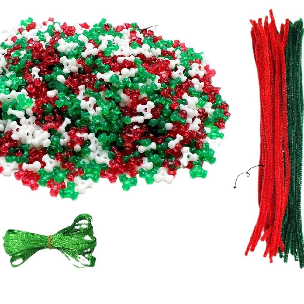 530-1570 st/påse Jul DIY Pärldekorationsset Julkarneval Nyårsfest Gåva Dekoration Förskola Barn Gåva