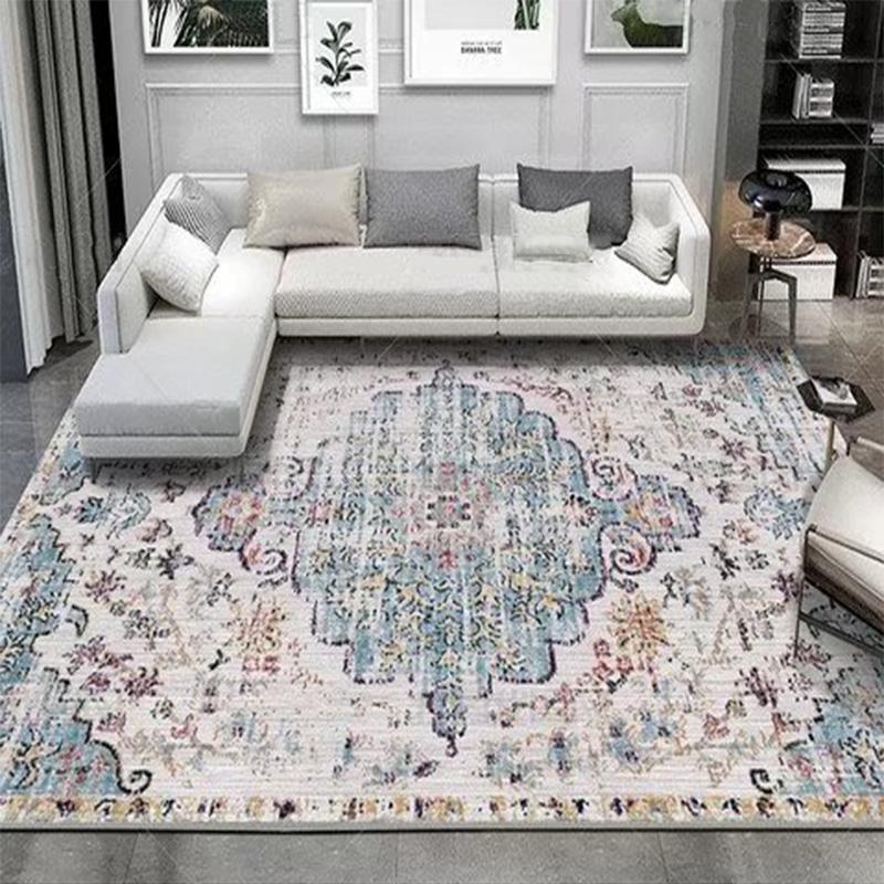 Persian Vintage Carpet for Living Room Old Style 200x300 Lounge Rug Bedroom Decor Large Bedside Carpet Washable Non-slip Mats
