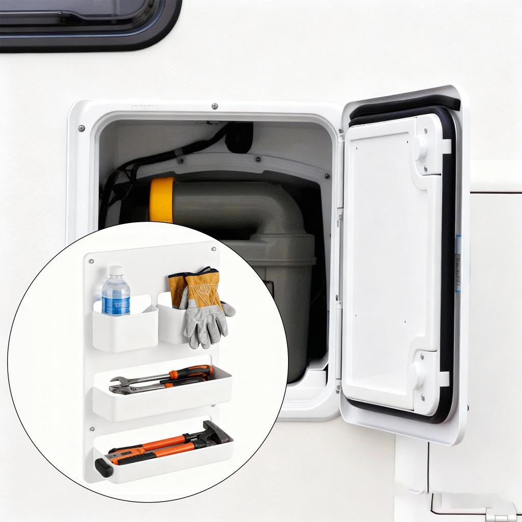 Campers Door Organizer Shelf with Quick Install Feature for Camping Trips Outdoor Adventures Dust Resistant