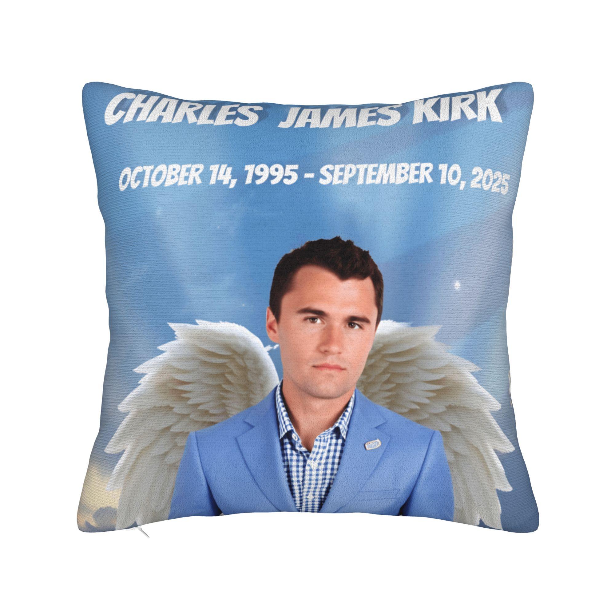 

Чарлі Кірк Смерть Наволочки Вінтажна Наволочка Для Дивана Диванчика Спальні М яка Наволочка 50*50cm