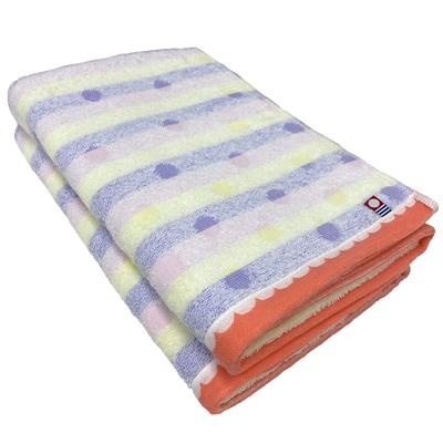 Imabari Handtuchmarke Petite Badetuch 60 x 120cm Rosa Set aus 2 Baumwolle Dünn Wasserabsorbierend Schnelltrocknend Tägliche Nutzung Inlands Hergestellt in Japan 100%
