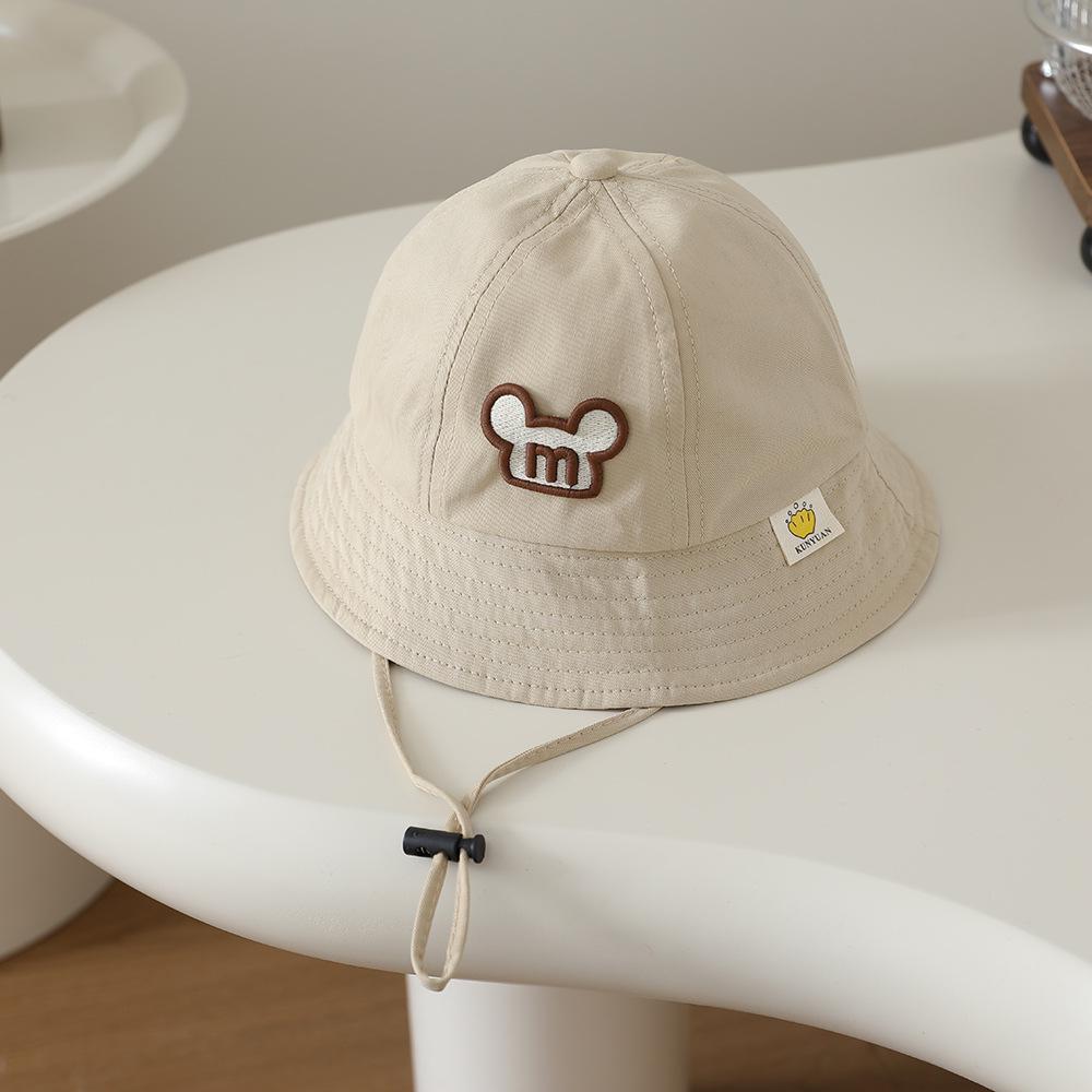 Korean Style Children's Cartoon Wide Brim Fisherman Hat for Spring/Autumn - Trendy Outdoor Sun Protection