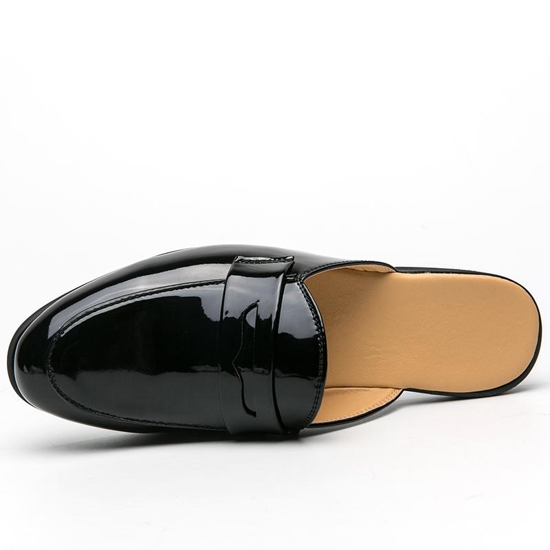 Men's Sandals Mule Loafers Leather Clogs Summer Dress Shoes White Casual Backless Half-drag Party Shoes Plus Size