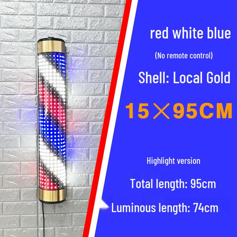 Wall-Mounted Waterproof LED Rotating Barber Shop Light Box