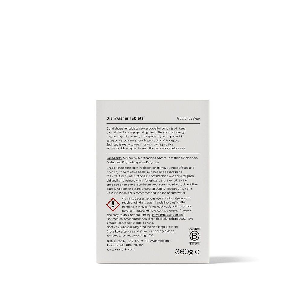 Ökologische Natürliche Vegane Spülmaschinentabletten (30 Stück) Kit & Kin