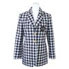 LOUIS VUITTON [Good condition/Domestic regular/2011 model] RW232W 012 FPVB01 Vichy check plain pie blazer/ Jacket 38 Black WhiteUsed