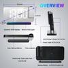 LED Digital Projection Alarm Clock Electronic Alarm Clock with Projection FM Radio Time Projector Bedroom Bedside Mute Clock