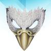 Cosplay Eagle Face Cover PU EVA White Costume Eagle Face Cover Lightweight for Holiday Theme Party Cosplay Eagle Face Cover