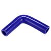 X AUTOHAUX 1pcs 19mm/0.75"-22mm/0.87" Inner Diameter 102mm/4.02" Length 90 Degree Blue Car Silicone Hose Hose Universal