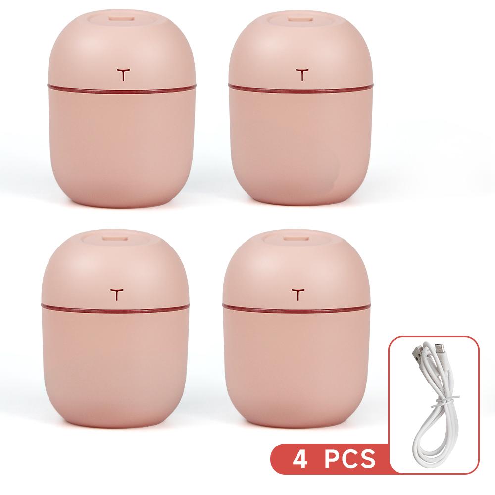 Mini USB Air Humidifier 220ML Portable Ultrasonic Humidifier with Colorful Night Light Quiet Operation for Home Office Bedroom