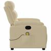 Massage Relax Chair Cream Colored Fabric