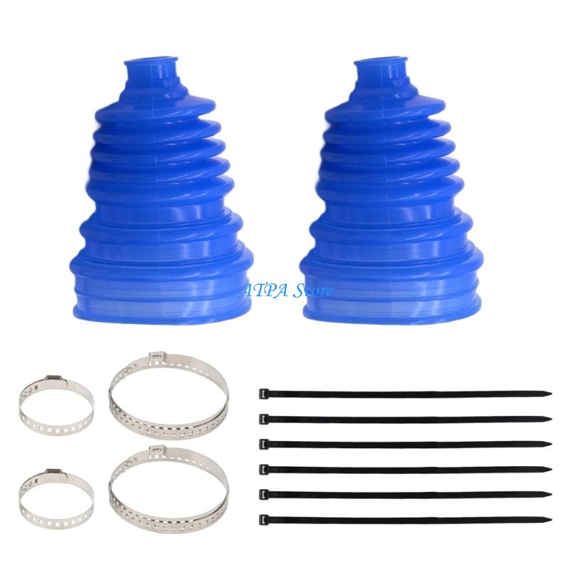 U13C Silicone Front Axles Boot Repair Pack Universal CV Joint Dust Covers Waterproof Automotive Replacement
