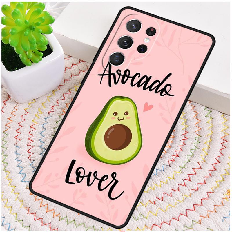 Lovely Fruit Avocado Silicone Phone Case For Samsung Galaxy Note 10 Pro S26 S25 S24 S23 S22 S21 Plus S25Ultra Capa Cover