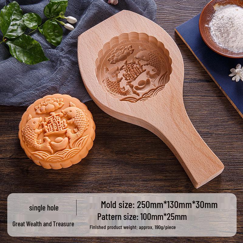 Wooden Mold Set: Mooncake, Mung Bean Cake, Pastry, Noodle