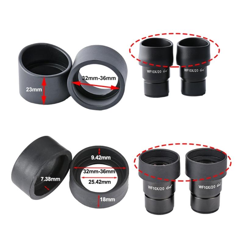 32mm-36mm Diameter Rubber Eyepiece Cover Eyeguard-Eye Protection-Stereo Microscope Telescope Monocular Binocular