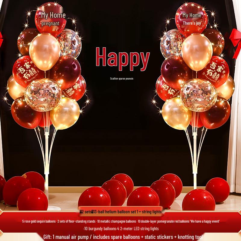 Wedding Balloon Pillar and Aisle Décor Set for Engagements and New Home Celebrations.