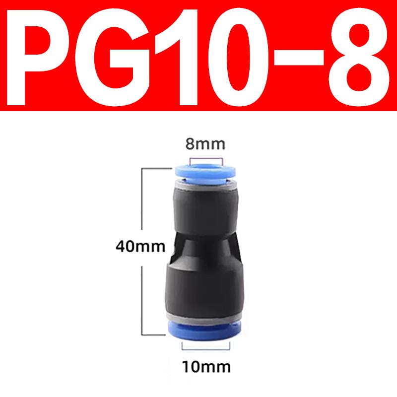 PE PG PY PW Air Connectors 4 6 8 10 12mm Pneumatic Fitting Quick Connect Tee 3Way Plastic Pipe Water Hose Tube Connector