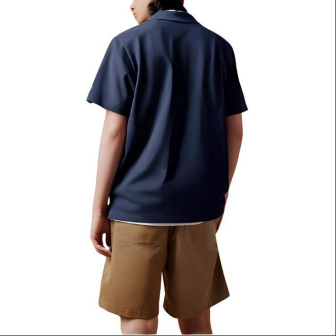 adidas Pique Solid Polo Shirt Asia Sizing 'Navy' Men's JI9053