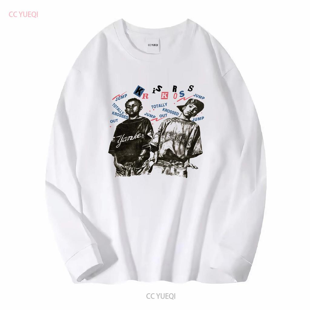 Neues beliebtes Kris Kross Weißes T-Shirt Baumwolle Vollgröße S 5XL Jk376 Vintage Gewaschen Lässig Streetwear Designer Kleidung Stilvoll