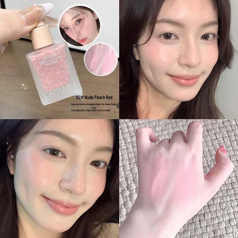 CAPPUVINI Natural Youthful Bubble Blush - Long-Lasting, Light & Plumping Liquid Color Makeup