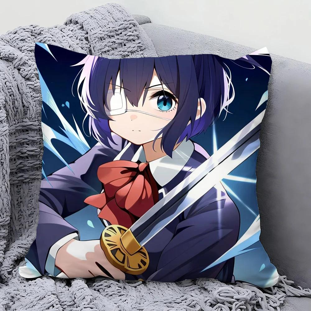 1Pc Takanashi Rikka Animation Take On Me Pillow Case Square Pillowbedroomsofaleisurecomfortcar Living Room Home Decoration 40X40