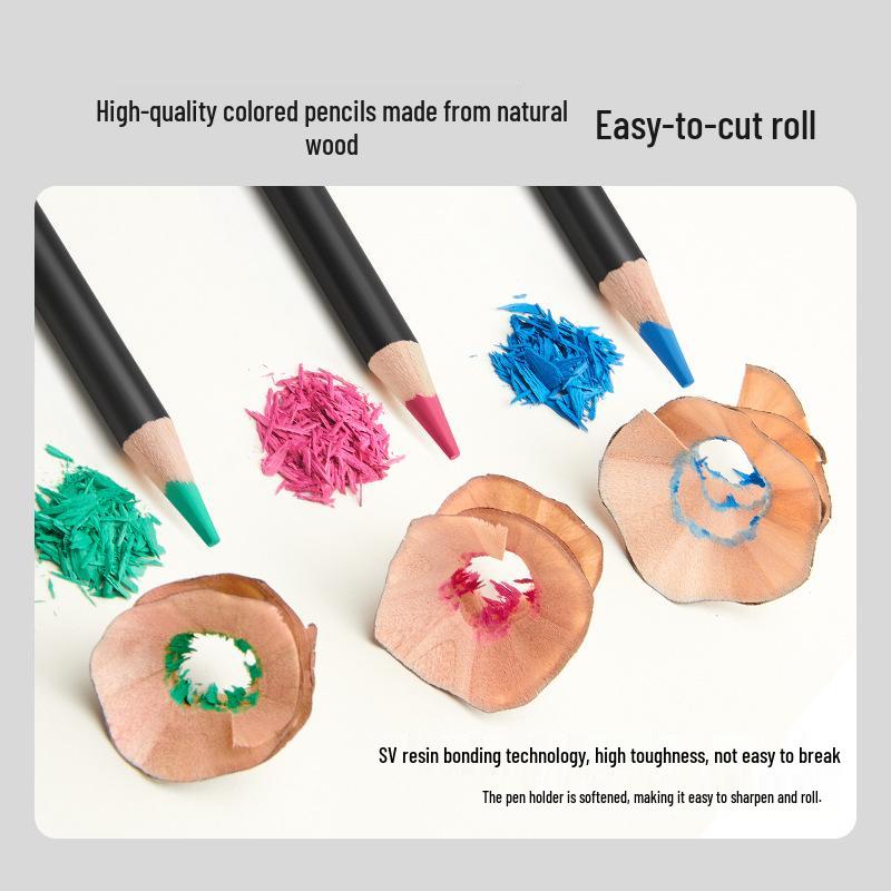 72-Color Water-Soluble Oil-Based Colored Pencil Set for Student Art