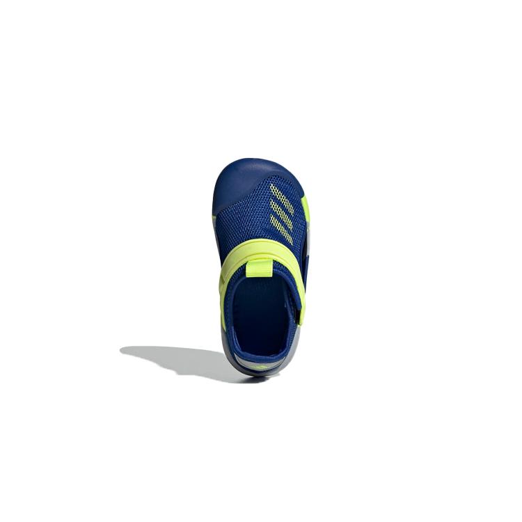 Adidas Slip Resistant Anti Kick Low top Toddler Shoes Blue Yellow Infant And Toddler GX5118
