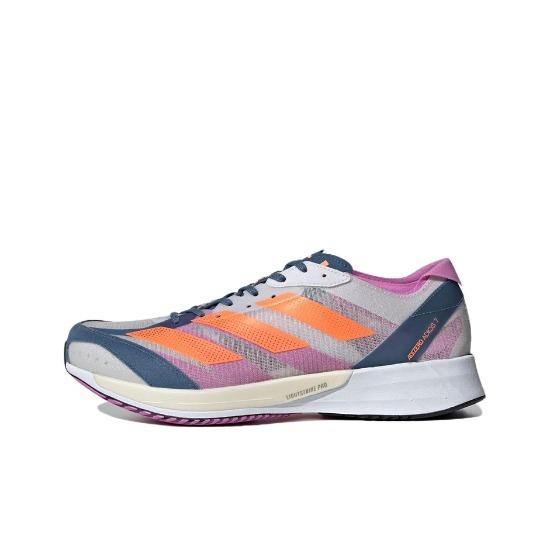 

adidas Adizero Adios 7 Dash Grey Solar Orange Men s GX6647 EU 46.5 помаранчевий/сірий