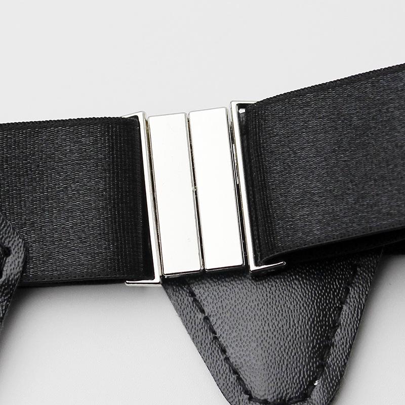 Unisex Anti-Slip Garter Belt with Double Clips for Thigh, Calf, and Sock Accessories