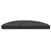 Tapis d'escalier - vidaXL - 15 pcs - Auto-adhésif - Gris foncé - Dimensions 56 x 17 x 3 cm