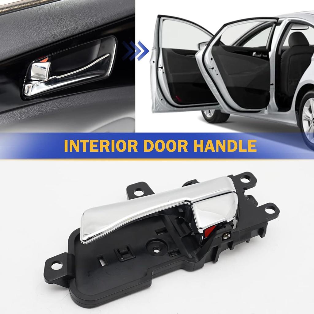 Chrome Interior Ide Door Handle Front Or Rear Left Driver Side For 2011-2015 Hyundai Sonata 826103S010 82610-3S010