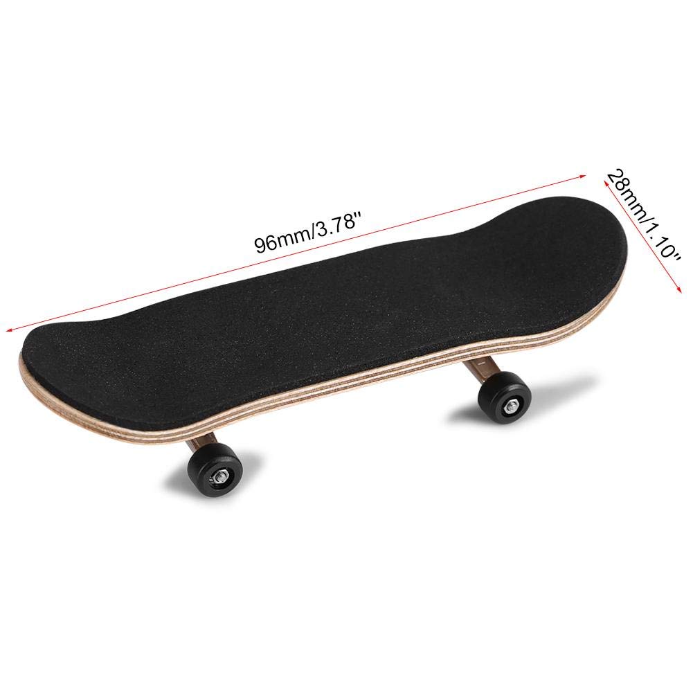 Mini Skateboard Made of Maple Professional Easy Includes Birthday Gift for Adults and Kids Fingerboard, Toy, Wood, Design, Assembly, Screwdriver,