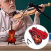 Tiny Violin Keychain with Sound Mini Violin Toy Set Plays Sad Music Smallest Violin Model Mini Crying Story Teller Portable Miniature Violin